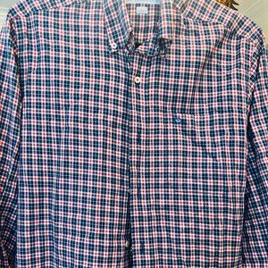 Southern Tide Classic Button down Gingham Long sleeve, size small